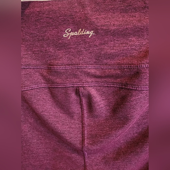 Spalding Dark Red Leggings Large - Picture 3 of 5